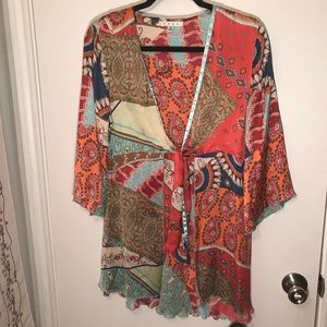 CABI Silk Cardigan Medium